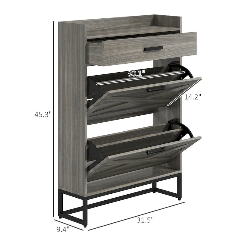 Banco de entrada estilo informal con perchero, estantes con puertas de ratán y zapateros, patas de MADERA MACIZA
