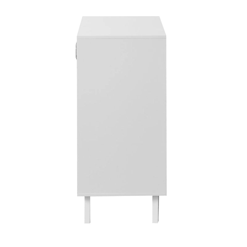 Mobiletto moderno da bagno con ante in vetro e ripiano regolabile