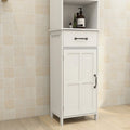 Stand-Schrank mit 1 Tür und 1 Schublade - Weiß