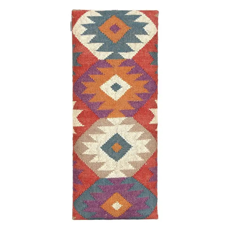 Handmade Kilim Upholstered Bench - 12.5x16x30