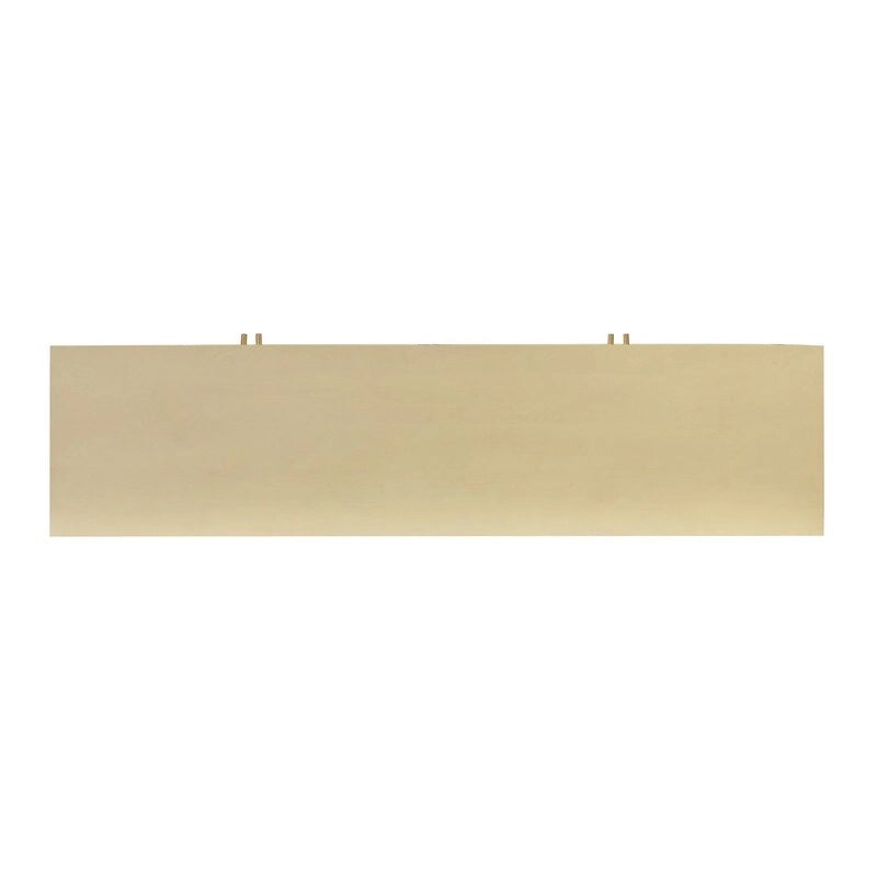 Sideboard aus Rohrgeflecht und Messing im Jungle-Chic-Stil
