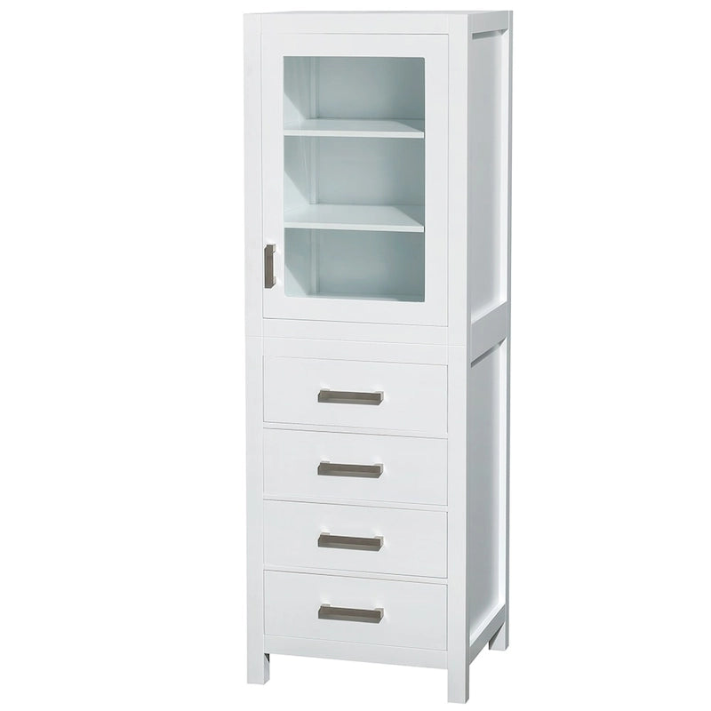 Columna de baño con puerta y cajón de almacenamiento