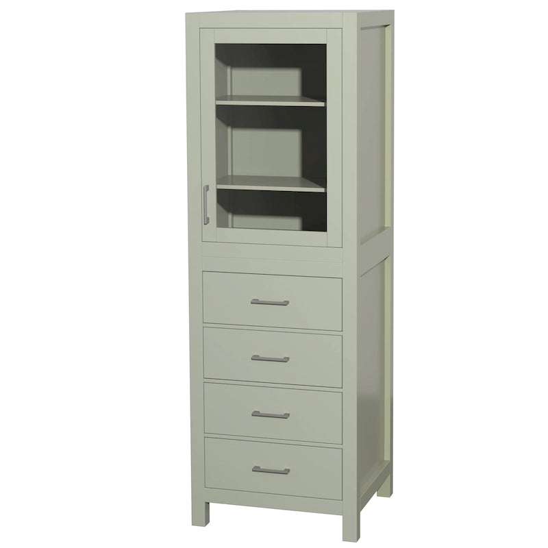 Columna de baño con puerta y cajón de almacenamiento
