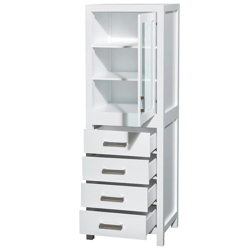 Wäscheschrank mit Tür und Schubladen