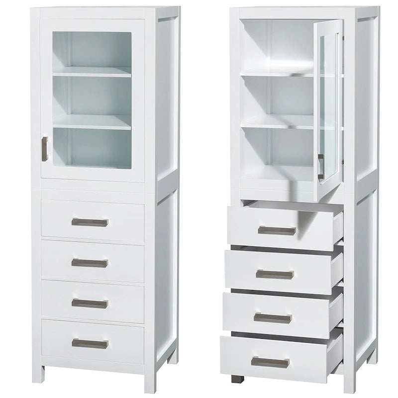 Wäscheschrank mit Tür und Schubladen