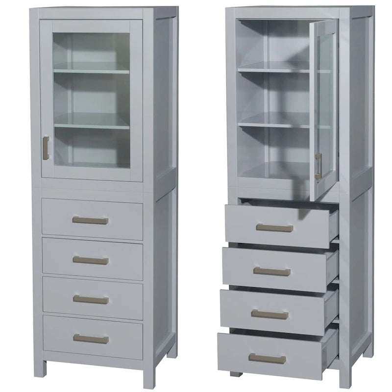 Wäscheschrank mit Tür und Schubladen