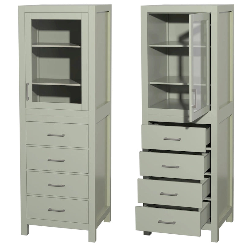 Wäscheschrank mit Tür und Schubladen