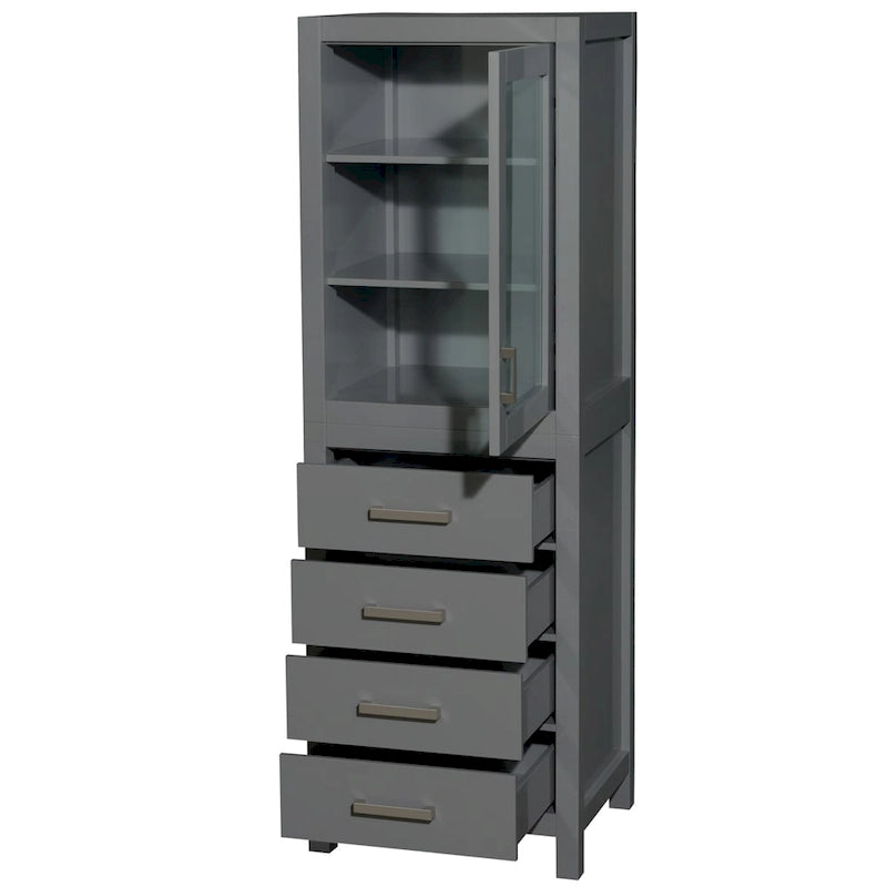 Wäscheschrank mit Tür und Schubladen