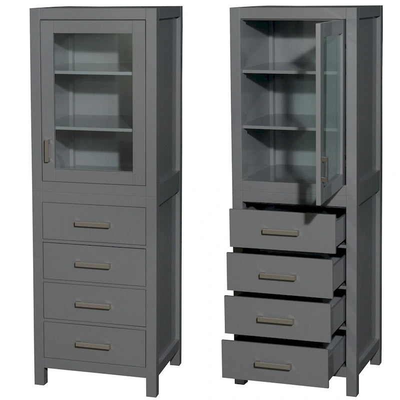 Wäscheschrank mit Tür und Schubladen