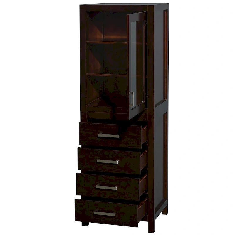 Wäscheschrank mit Tür und Schubladen