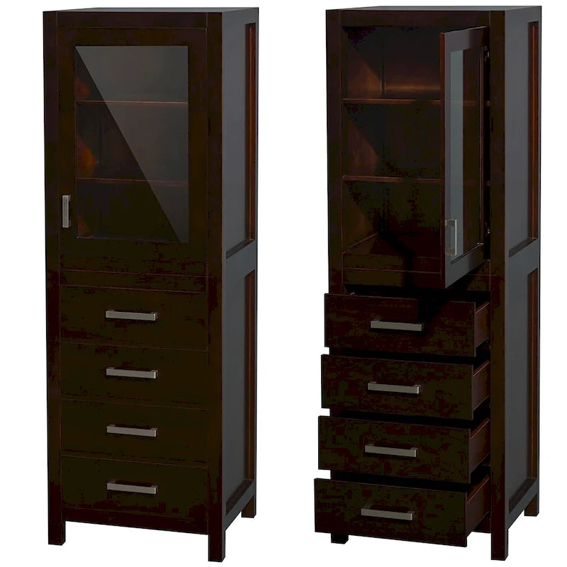 Wäscheschrank mit Tür und Schubladen
