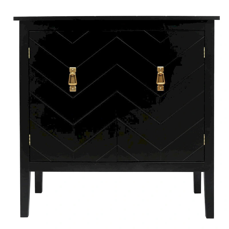 Holzschrank mit 2 Türen, grauer Holzschrank im Vintage-Stil