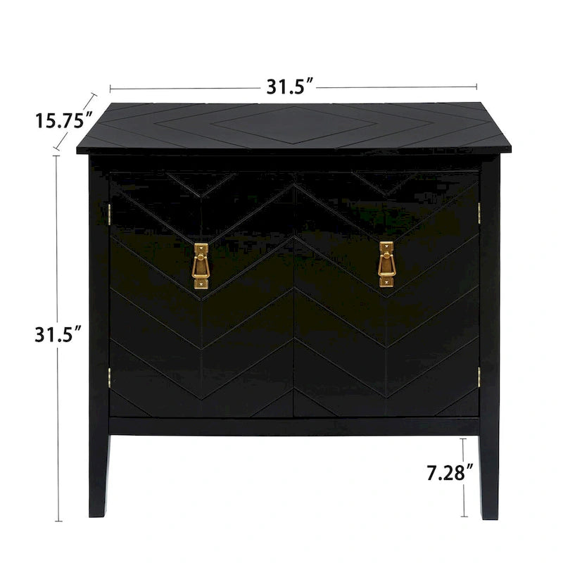 Holzschrank mit 2 Türen, grauer Holzschrank im Vintage-Stil