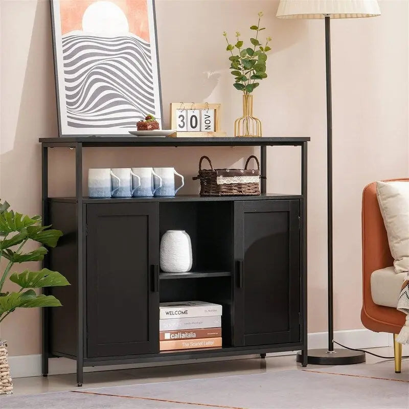 Meuble de rangement à 2 portes - 11.81P x 35.43L x 31.5H