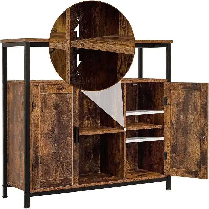 Meuble de rangement à 2 portes - 11.81P x 35.43L x 31.5H