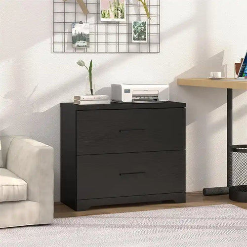 2-Drawer Wood Lateral File Cabinet - 27.17D x 33.86W x 29.33H