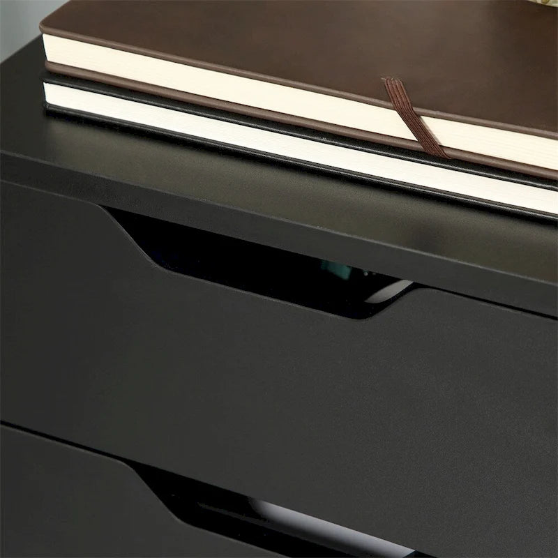 Mobile contenitore organizer mobile con cassetto e ruote, supporto per stampante