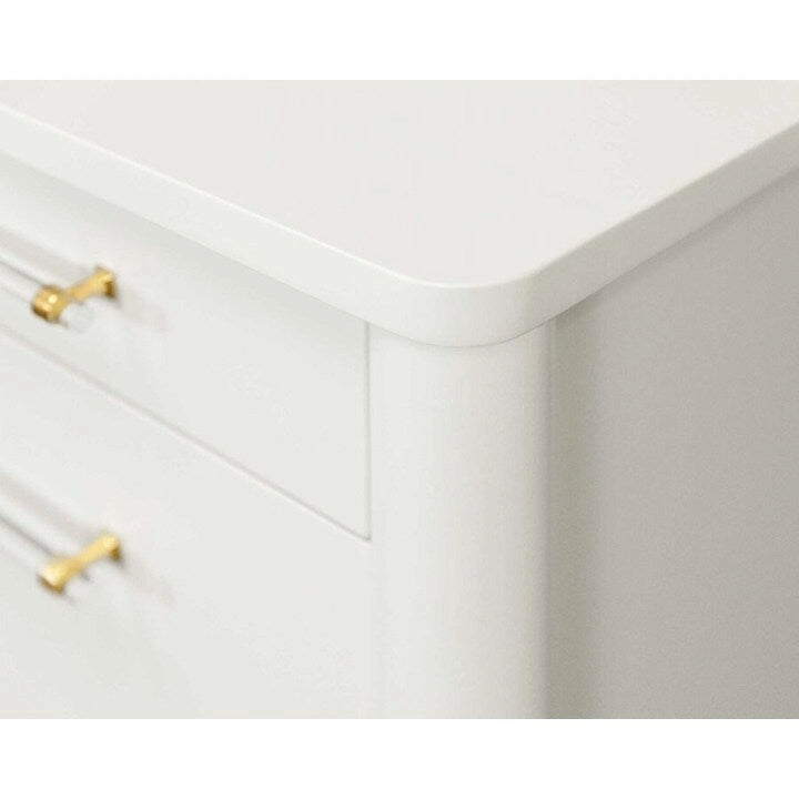 Archivador lateral contemporáneo, archivador lateral para oficina, archivador lateral decorativo, blanco