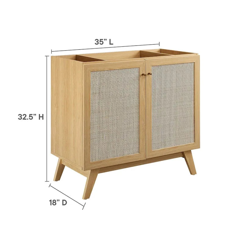 36-Zoll-Badezimmer-Waschtischunterschrank (Waschbecken nicht enthalten)