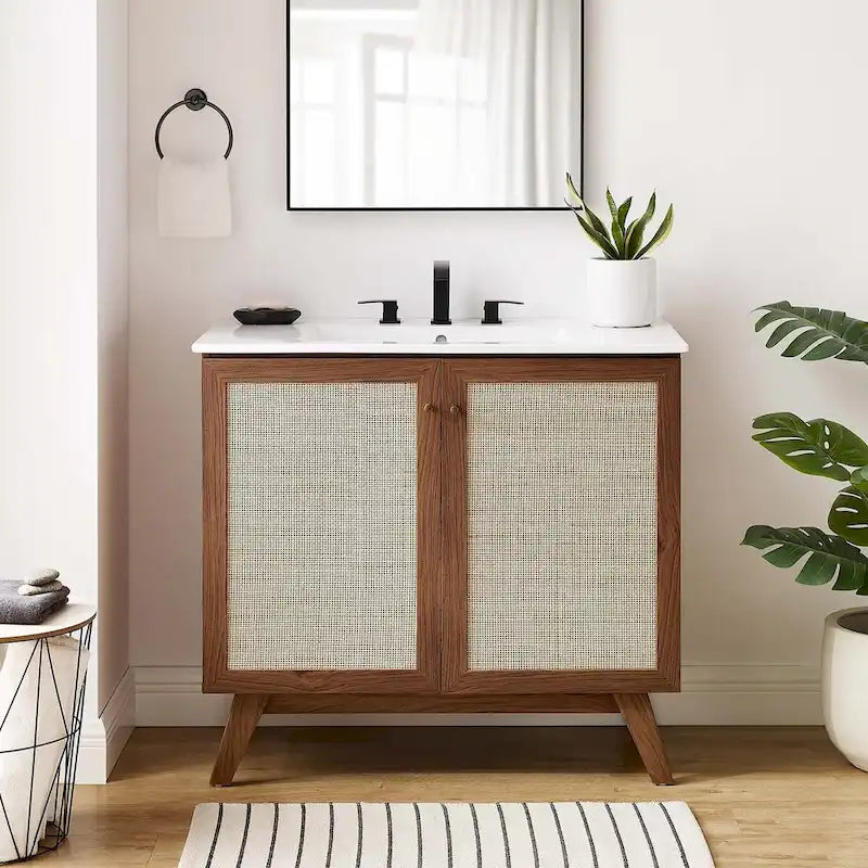 36-Zoll-Badezimmer-Waschtischunterschrank (Waschbecken nicht enthalten)