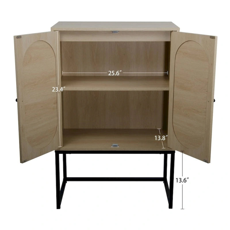 Armario alto independiente con estante ajustable para sala de estar, dormitorio o pasillo - 26.78 x 15.75 x 41.23H