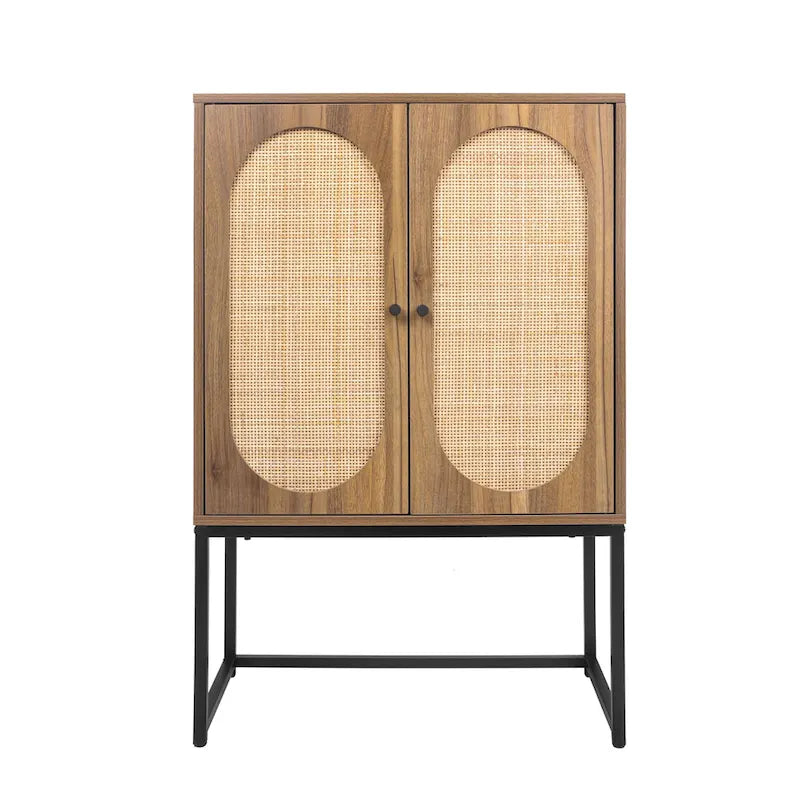 Hoher freistehender Schrank mit verstellbarem Einlegeboden für Wohnzimmer, Schlafzimmer und Flur - 26.78 x 15.75 x 41.23H