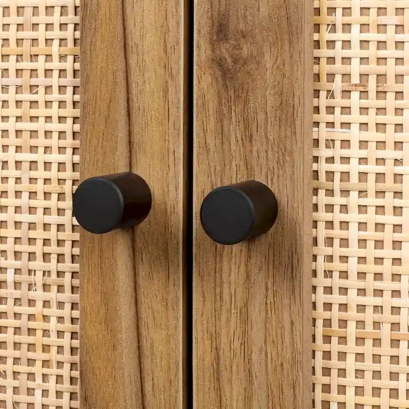 Hoher freistehender Schrank mit verstellbarem Einlegeboden für Wohnzimmer, Schlafzimmer und Flur - 26.78 x 15.75 x 41.23H