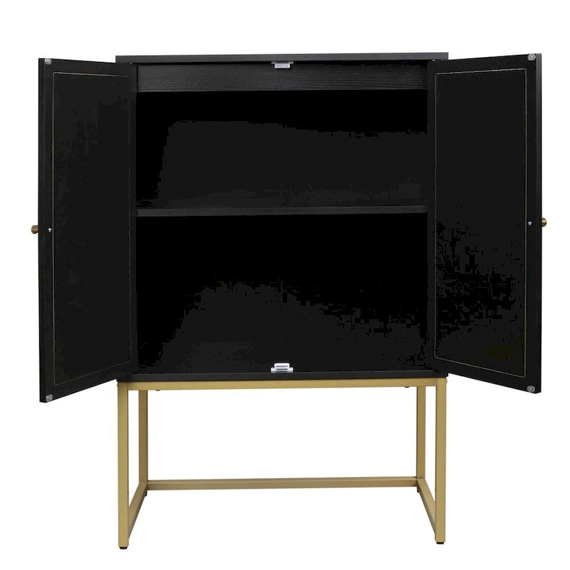 Hoher freistehender Schrank mit verstellbarem Einlegeboden für Wohnzimmer, Schlafzimmer und Flur - 26.78 x 15.75 x 41.23H