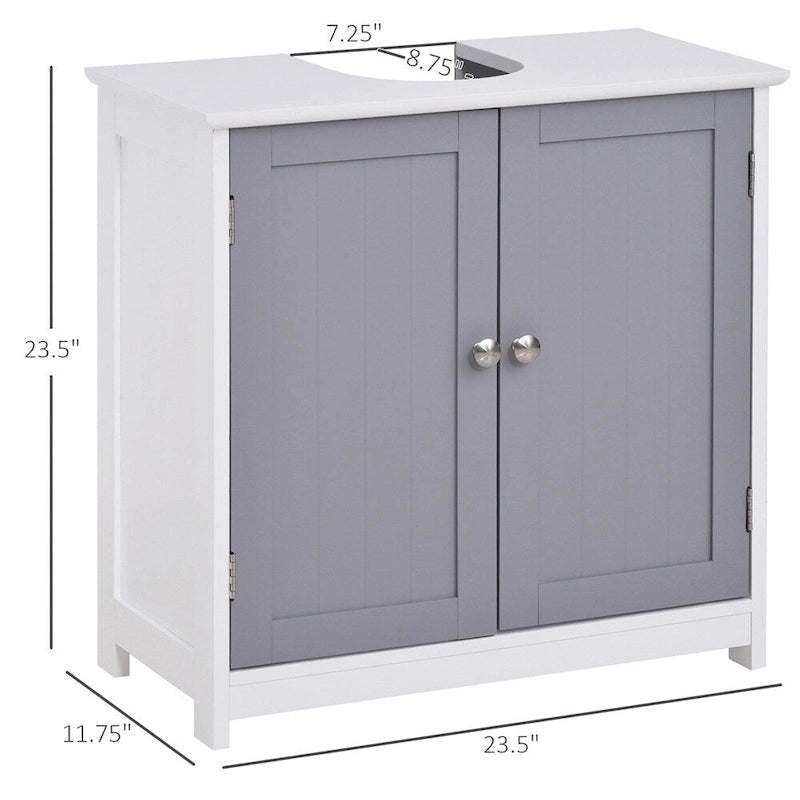 Sockel-Aufbewahrungsschrank, Waschtisch-Unterschrank, Badezimmerschrank ohne Waschbecken