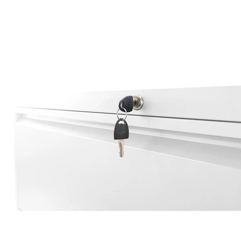 Classeur latéral métallique à 5 tiroirs, avec serrure, pour bureau à domicile, verrouillable